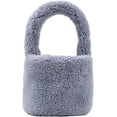 thumbnail image 1 of LHSHID Fuzzy Tote Bag for Women Faux Sherpa Small Tote Fluffy Cute Handbag Lipstick Bag Clutch Gift, 1 of 7