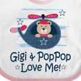 thumbnail image 4 of Inktastic Gigi and Poppop Love Me Boys Baby Bib, 4 of 4