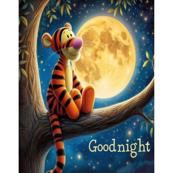 DIY 5D Tigger Diamond Painting Kits for Adults, Diamond Art for Beginner，Cartoon Diamond Painting Full Drill，for Home Wall Decor Festival Gift 12x16 Inch