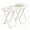 White, variant on LENLN Folding Portable Table, Folding TV Tray Table, Compact Foldable Dining Table 26in Height - Lightweight Easy-Store Table for Small Spaces & Parties