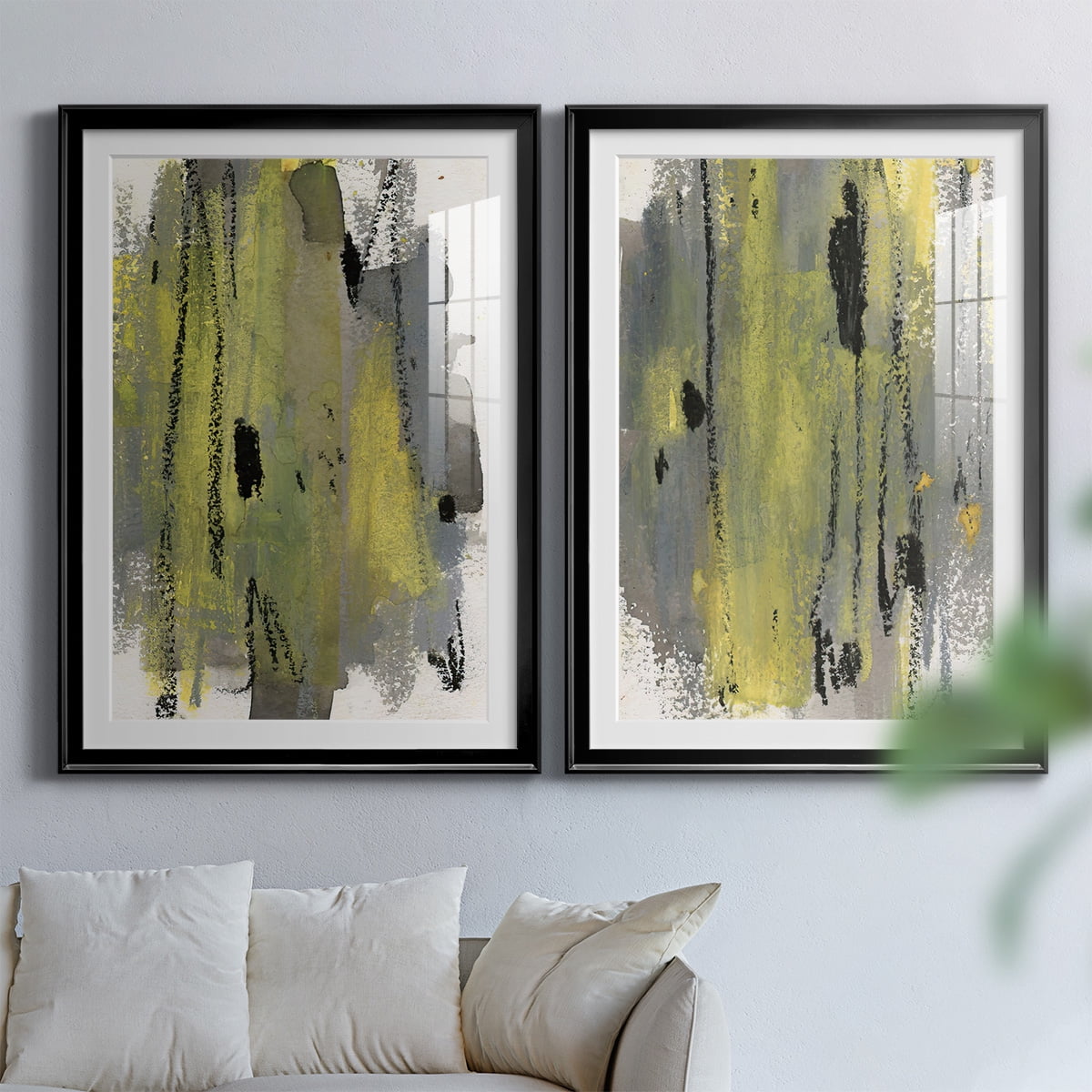 Wexford Home Loft Pastel I Premium Framed Print, 30.5" x 42.5" - Ready to Hang, Black (Set of 2)