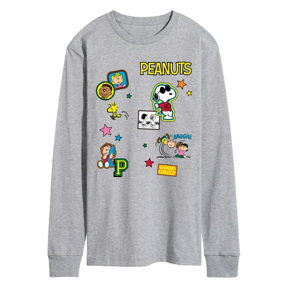 Peanuts - Collage - Men's Long Sleeve Graphic T-Shirt