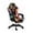 Black & Orange, variant on WINGOMART Ergonomic Gaming Chair with Footrest, High Back Faux Leather Gaming Chair With RGB led light and Adjustable Armrest Height Adjustable Swivel