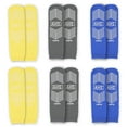 thumbnail image 5 of American Hospital Supply Adult Nonslip Safety Hospital Socks, Grips Bottom, One Size, Assorted Colors, Pack of 6, 5 of 10