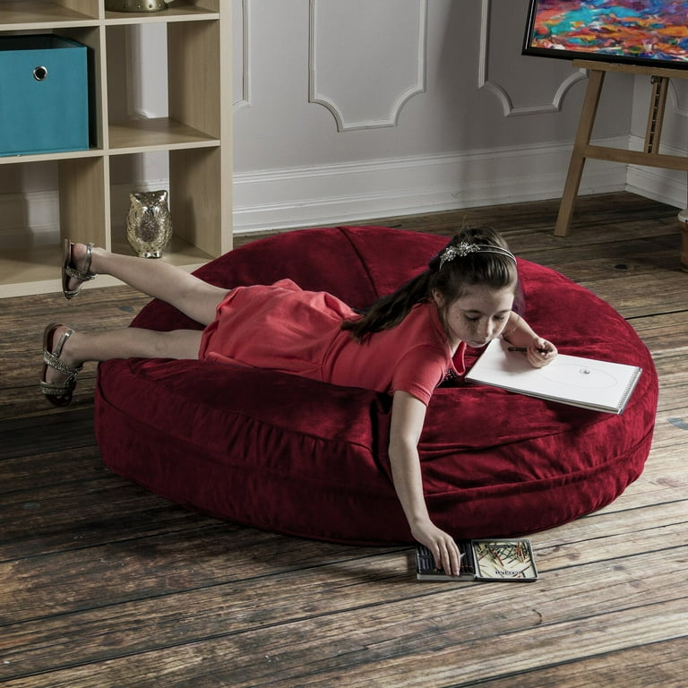 Large Bean Bag Chair Lounger Weight Capacity 400 lb. Foam