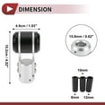 thumbnail image 4 of Pomo de Cambio Universal Unique Bargains, Pomo de Palanca de Cambio de Aleación de Aluminio para Vehículos Automáticos y Manuales con 3 Adaptadores Negro 1 Set, 4 of 7