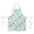 thumbnail image 2 of Pioneer Flower Floral Print Pattern Apron-Garden Aprons for Women with Pockets-Cotton Linen Waterproof Kitchen Cooking Gardening Aprons Adjustable for Kitchen,Cooking,BBQ and Salon 33x27 Inch, 2 of 7