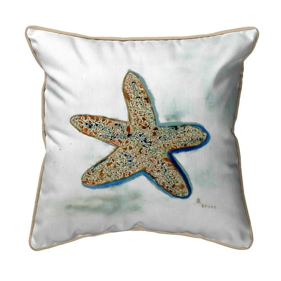 Betsy Drake Interiors Betsy's Starfish Large Indoor/Outdoor Pillow 18x18