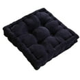 thumbnail image 4 of Corduroy Memory Foam Chair Pads/Cushions Dark Blue, 4 of 8