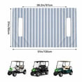 thumbnail image 6 of Golf Cart Seat Covers for 2 Seater,Blue Striped Microfiber Cart Seat Towel Blanket,Modern Simple Farmhouse Beige Vintage Absorbent Breathable Non Slip Bench Seats Protector for Golf Course 51"x31", 6 of 8