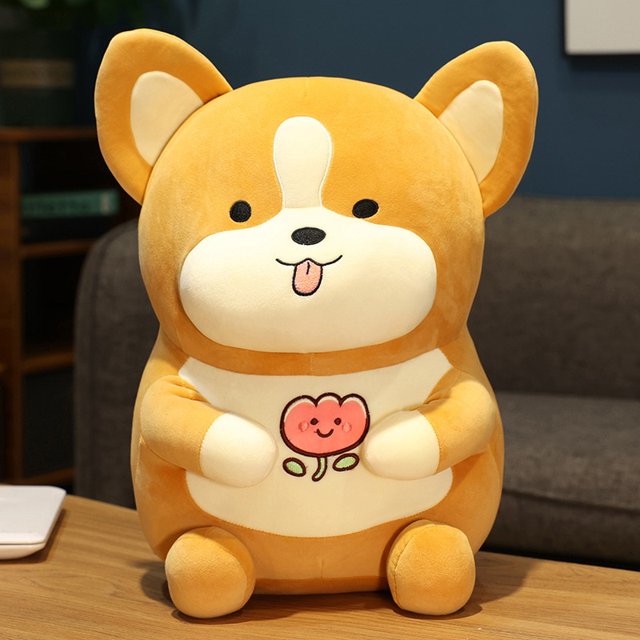 Soft / Cartoon / Cute / Fat Koki Puppy Plush Toy / Sitting Dog Doll / Fat Dog Pillow / Children's Birthday Giftstyle160cm Deng Xun unisex