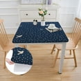 thumbnail image 2 of Acheng Birds Snow Flakes Stars Square Fitted Table Cloths 100% Polyester Fiber 52*52, 2 of 8