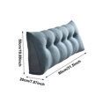 thumbnail image 3 of Headboard Pillow Triangular Bedside Cushion Bed Sofa Backrest Support Reading Pillow, Headboard Pillow for Sitting Up Reading or Working, 3 of 4