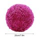 thumbnail image 3 of Bola de plantas de césped artificial - esfera verde decorativa de 20 cm para decoración interior/exterior, sin mantenimiento de planta sintética de plástico de PVC, 3 of 7