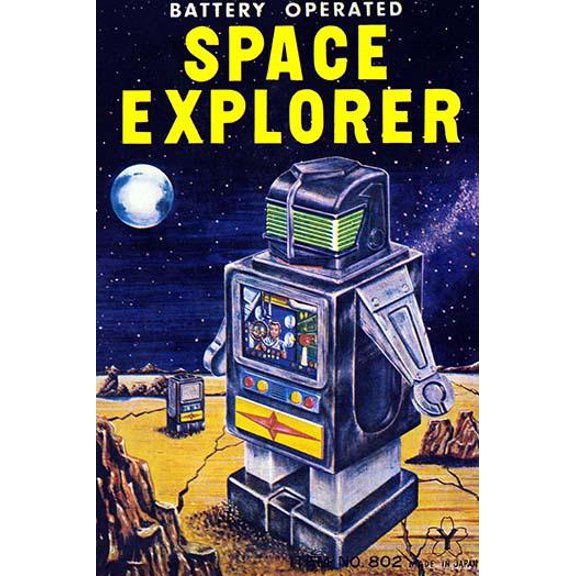 Space Explorer-Fine Art Canvas Print (20" x 30")