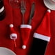 thumbnail image 4 of Botella de vino de 10 piezas Pequeña tapa de santa Mini sombrero de Navidad Lollipop Santa Adorno, 4 of 6