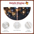 thumbnail image 3 of Haiem Elegant Golden Blue Ornaments Pattern Christmas Tree Skirt Merry Christmas Party Christmas Tree Decoration,New Year Decorations-36", 3 of 6