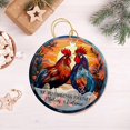 thumbnail image 3 of Customized Text & Names Mr & Mrs Married Ceramic Ornaments, 3rd Xmas Together Ornament, Personalized Our 3RD Christmas Together Ceramic Ornament, Rooster & Hen Married Ornament Gift for Anniversary, 3 of 6