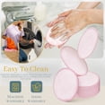 thumbnail image 2 of 30 Pcs Natural Fiber Round Makeup Remover Pads, Washable Reusable Face Pads Cloth Rounds, Facial Cleansing Pads Wipes for All Skin Types Travel (Pink), 2 of 7