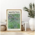 thumbnail image 3 of IDEA4WALL Framed Canvas Art Wall Decor Agapanthus Flowers Master Aritst Claude Monet Oil Painting Impressionism Contemporary for Dorm Home Office - 24"x36", 3 of 4