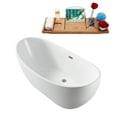 thumbnail image 4 of 67" Streamline N581BNK Soaking Freestanding Tub and Tray With Internal Drain, 4 of 8