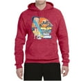 thumbnail image 2 of Wild Bobby, Betty Boop Endless Summer Beach the Dog Betty Boop Unisex Hoodie Sweatshirt, Vintage Heather Red, Medium, 2 of 5
