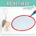 thumbnail image 5 of Franklin Sports Kids Jumbo Badminton Racket Set - Smashminton Kids Oversize Badminton Rackets Set - 2 Player Backyard + Beach Youth Badminton Set with Birdies + Jumbo Rackets Included, 5 of 11
