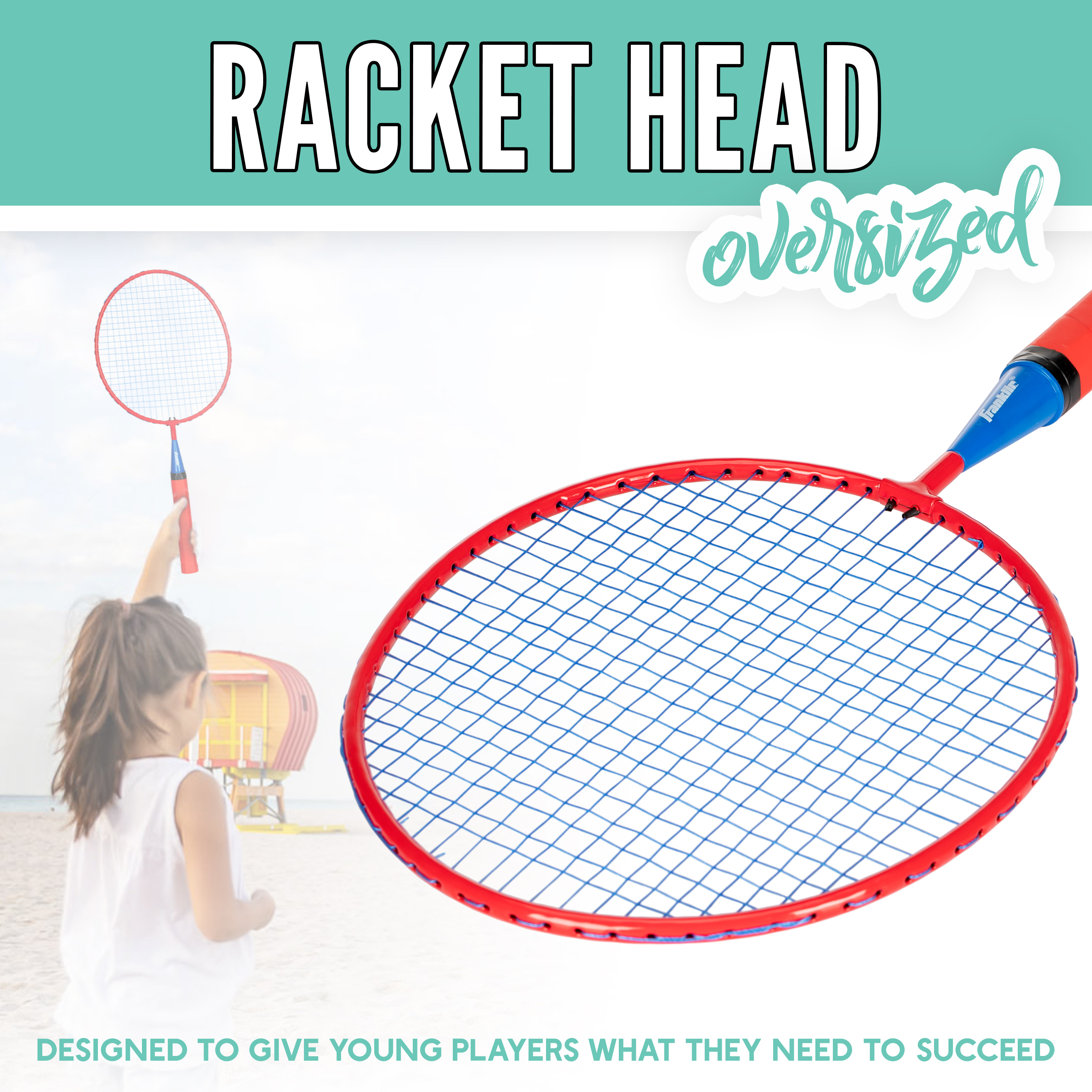 Franklin Sports Smashminton Kids Badminton Racket Set photo 5