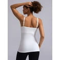 thumbnail image 2 of ANFERRY Maternity Tank Tops with Built in Bra Women Seamless Ribbed Camisole Scoop Neck Adjustable Straps Pregnancy Workout Top, 2 of 10