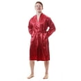thumbnail image 2 of Up2date Fashion's Men's Satin Robe and Shorts / Boxers Set, 2 of 3