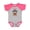Baseball Heather and Hot Pink, variant on Patriotic 4th of July Goldendoodle Boys or Girls Baby Bodysuit