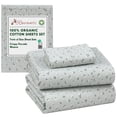 thumbnail image 4 of RUVANTI 100% Organic Cotton Sheets - Twin XL Sheet Sets - 3 Piece Percale Weave Bedding, Crisp, Cooling & Breathable, Soft & Durable, 16" Deep Pocket, Hotel Quality Sábanas - Bud Club, 4 of 7