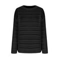 thumbnail image 3 of Pejock Women's Casual Hollow Out Knit Top, Long Sleeve Round Neck Lace Pullover Sweater, Lightweight Breathable Blouse for Daily Wear, Spring and Fall Fashion, 3 of 8