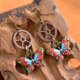 thumbnail image 3 of Pendientes colgantes de gota de moda Steampunk de engranajes de mariposa de cristal vintage Salvador Steampunk engranajes pendientes, 3 of 8