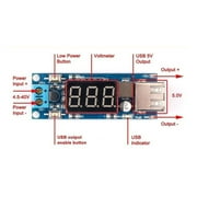 LM2596 DC-DC 4V-40V In / 1.3V to 35V Out 3A Buck Step Down Voltage Converter Module with Voltmeter