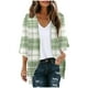 thumbnail image 2 of Cárdigan de manga larga para mujer, blusa informal estampada con bolsillo, abrigo tipo cárdigan para mujer, 2 of 5