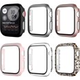 thumbnail image 1 of 6 Pack for 2022 Apple Watch SE Series 6/5/4 40mm Case with Tempered Glass Screen Protector, Slim Guard Bumper Full Coverage Hard PC Protective Cover HD Ultra-Thin Cover for iWatch 40mm Accessories, 1 of 5