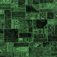 thumbnail image 1 of Ahgly Company Indoor Square Oriental Emerald Green Modern Area Rugs, 3' Square, 1 of 4