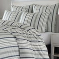 thumbnail image 2 of Stone Cottage Contemporary 230 Thread Count Blue, Gray Stripes Polyester Duvet, King, 2 of 5