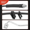 thumbnail image 5 of A-Premium Front Passenger Side Brake Hydraulic Hose Compatible with Select Ford Models - F-53 Motorhome Chassis 2013 2014 2015 2016 2017 - Replace# DU9Z2078B, DU9Z2078B, 5 of 5