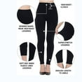 thumbnail image 5 of Tittly Yoga Pants Leggings for Women High Waisted Leggings For Women Soft Opaque Slim Tummy Printed Pants For Running Cycling Yoga Tights for Women Workout Leggings for Women Black L, 5 of 5