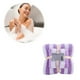 thumbnail image 1 of Juego de toallas de baño de terciopelo para adultos | Toallas de baño y faciales de 2 piezas, suaves y muy absorbentes | Poliéster de secado rápido | Verde, morado, azul, rosa y marrón, 1 of 8