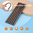 thumbnail image 4 of Brown hot Glue Stick Full Size 0.43” Dia x 8” Long, 52 pcs Hot melt Adhesive Glue Sticks, Colored Glue Gun Sticks for Christmas Decoration DIY Crafts Arts School Home Gluing Project, 4 of 9