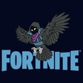 thumbnail image 2 of Junior's Fortnite Raven Logo Graphic Tee Navy Blue Large, 2 of 3