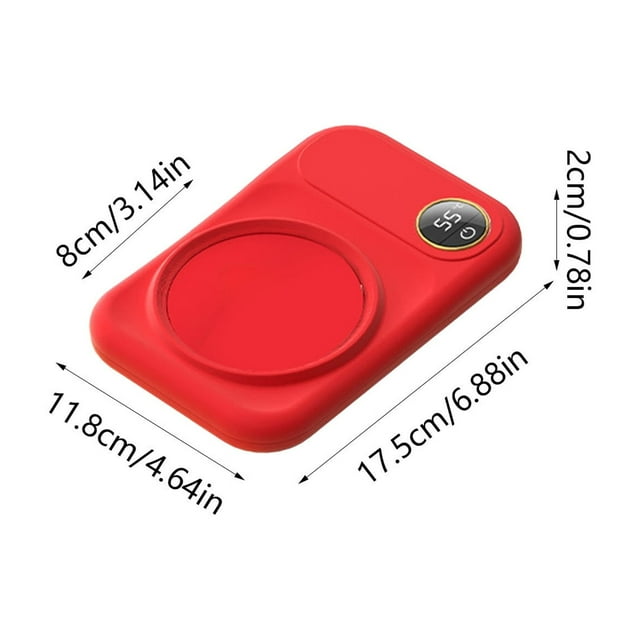 RKSTN Heated Coasters Winter Heating Cup Mat Three Speed Temperature Adjustment Constant Temperature Cup Mat 8 Hours Automatic Power Off Warm Cup Mat Winter Gift Coffee Cup Mat Kitchen Gadgets