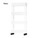 thumbnail image 4 of Bewildely Solución de almacenamiento multifuncional para dormitorio y sala de estar que no ocupa espacio, carrito de almacenamiento Organizadores de utensilios de cocina blanco, 4 capas 15 cm, 4 of 6