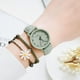 thumbnail image 1 of Relojes de pulsera para mujer, estilo europeo y moderno, de cuero, de cuarzo, con pulsera, reloj de moda., 1 of 3