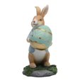 thumbnail image 1 of A Estatuilla de Pascua en miniatura, conejito de resina con zanahoria o huevo, estatua, Carfts para fiesta en casa, decoración de jardín al aire libre, 1 of 5