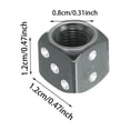 thumbnail image 2 of 4 Pack Novelty Dice Metal Tire Valve Stem Caps Waterproof Dust Proof Wheel Air Valve Cover For Car Enthusiast Housewarming Auto Decor Gifts Gadget, 2 of 2