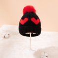 thumbnail image 4 of Baby Girls Winter Fleece Hat Toddler Beanie Cold Weather Warm Pompom Hat, 4 of 7